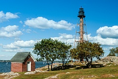 Marblehead Lighthouse Inside Park in Massachusetts